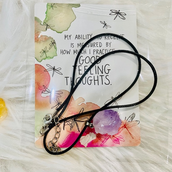 REIKI LUNAS Jewelry - Reiki Charged Natural Crystal Pendant